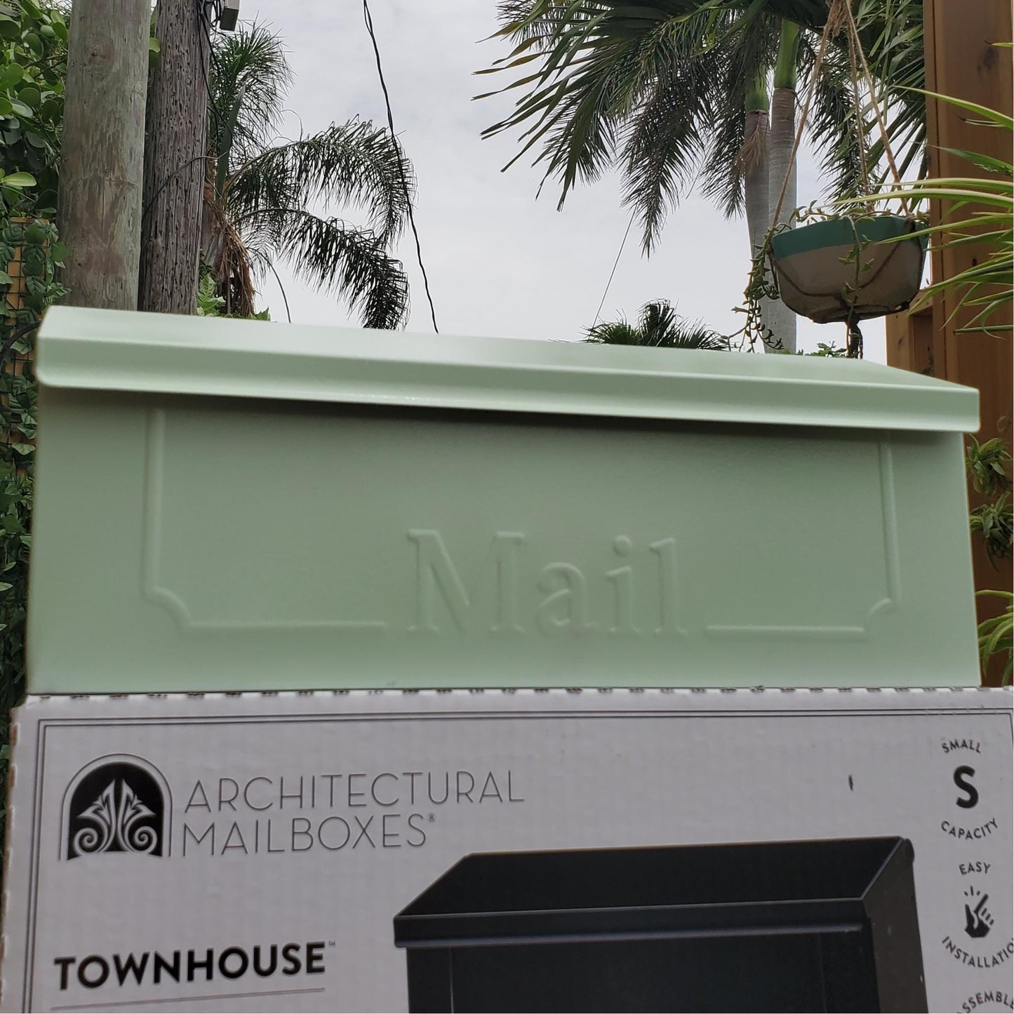 Mint Green Wall Mount Mailbox