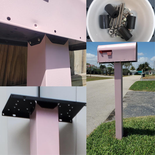 Light Pink Mailbox Post