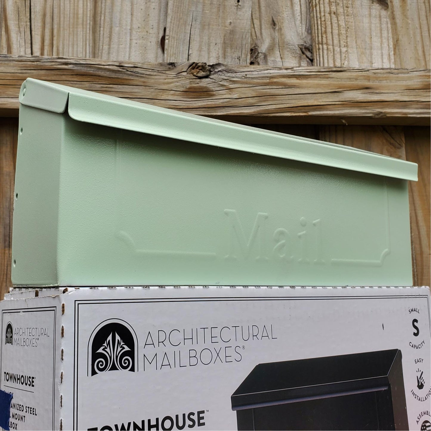 Mint Green Wall Mount Mailbox
