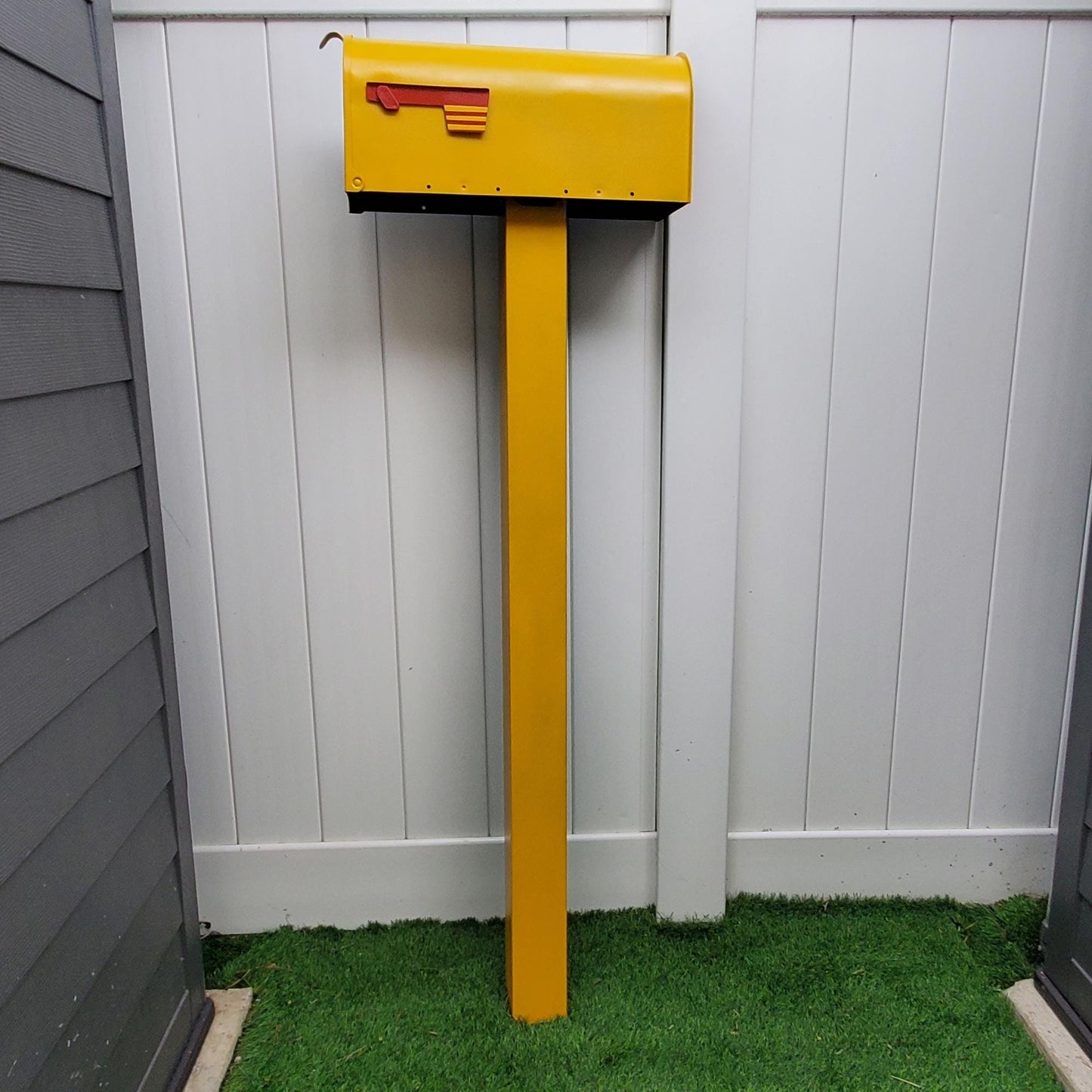 Marigold Yellow Mailbox Post