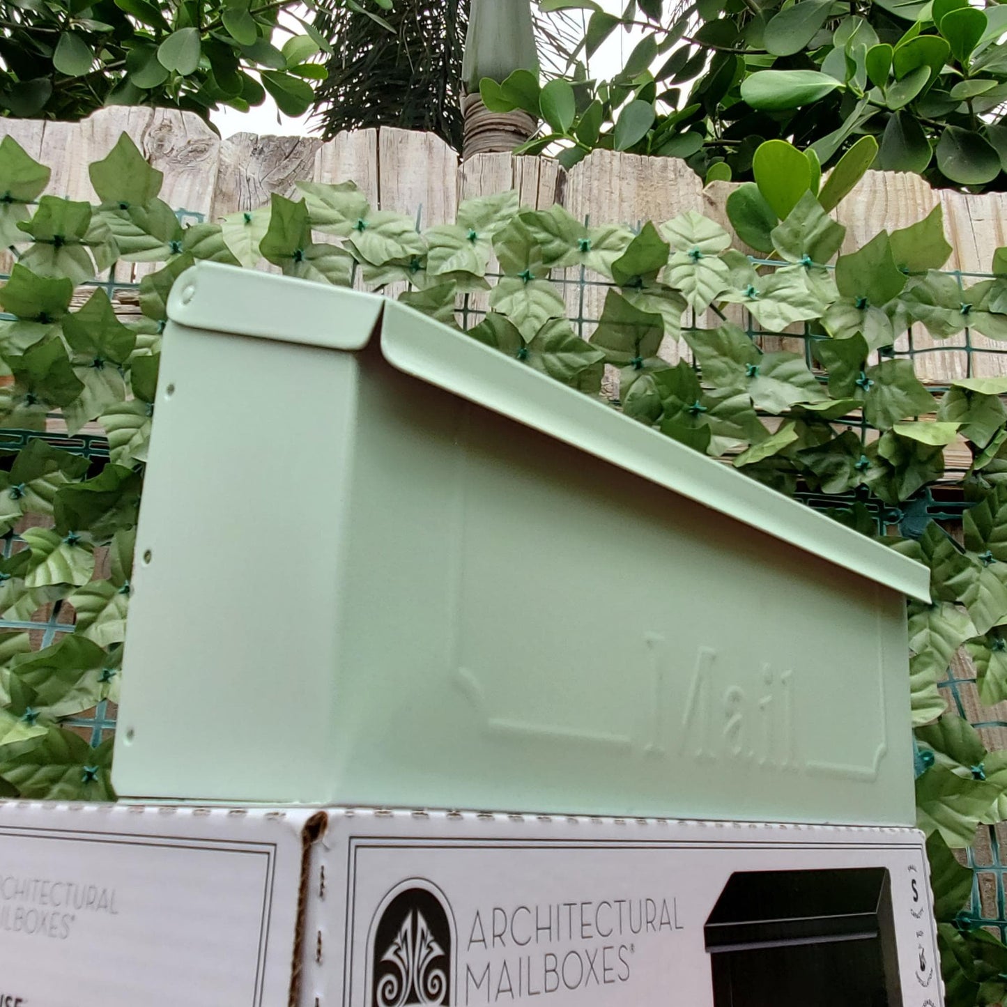 Mint Green Wall Mount Mailbox