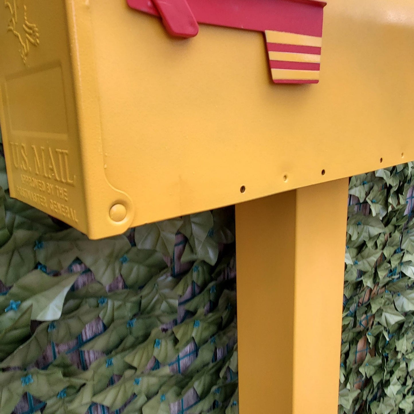 Marigold Yellow Mailbox Set - Post + Mailbox Included