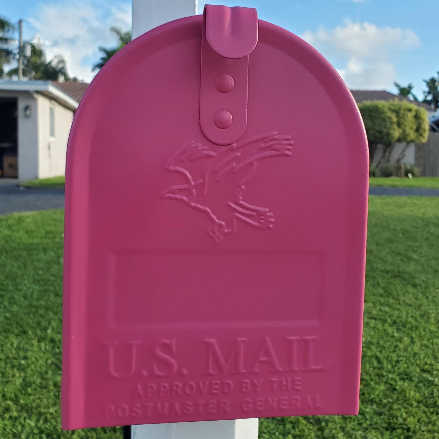 Berry Pink Mailbox