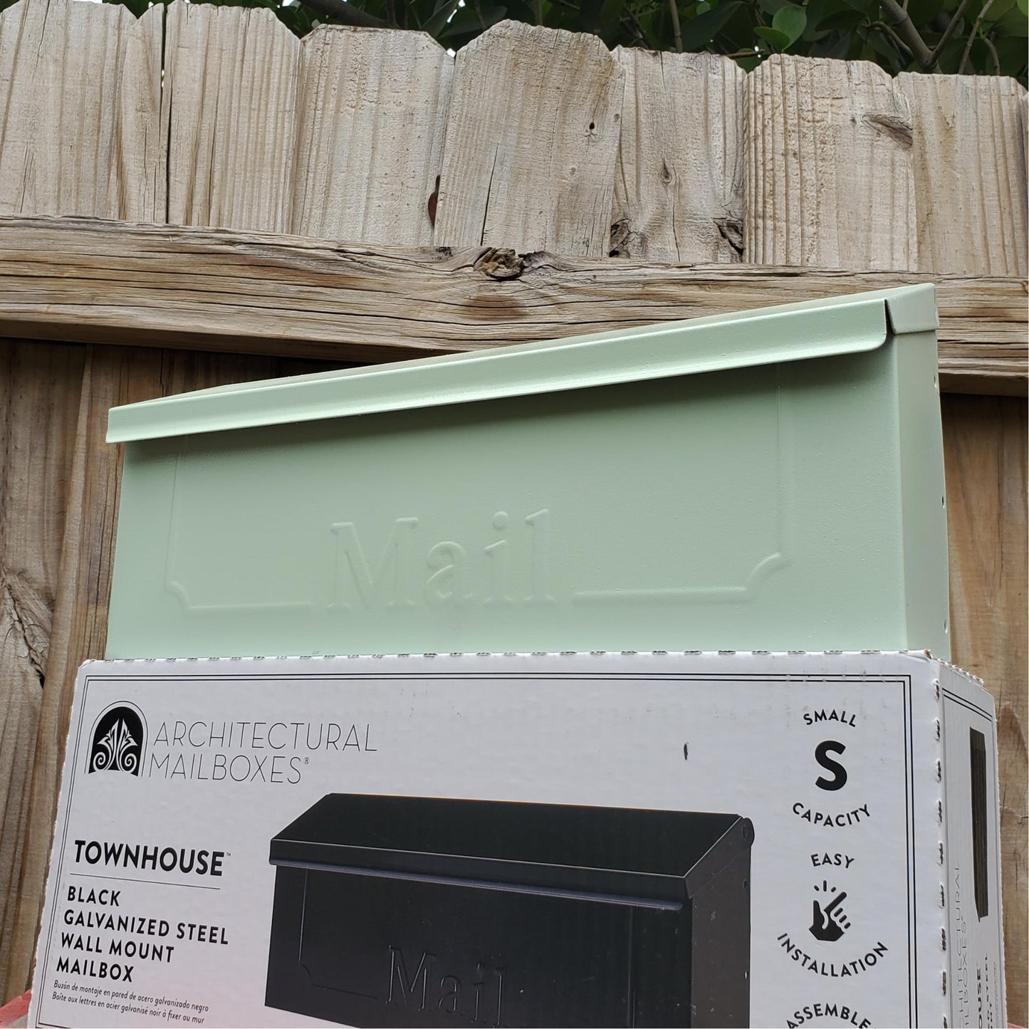 Mint Green Wall Mount Mailbox