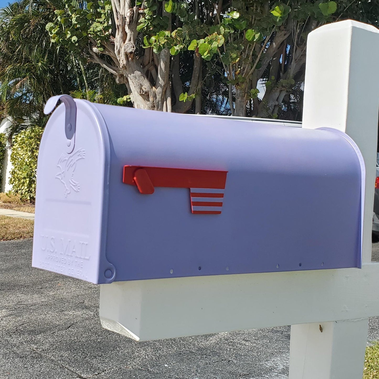 Lilac Purple Mailbox