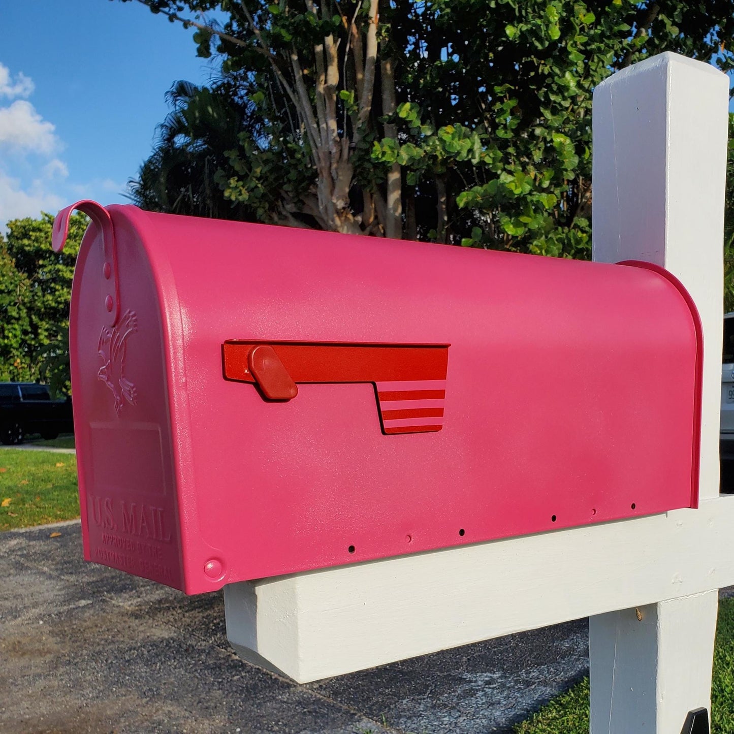 Berry Pink Mailbox