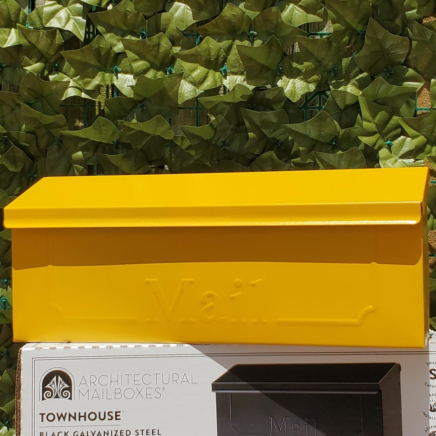 Marigold Yellow Wall Mount Mailbox