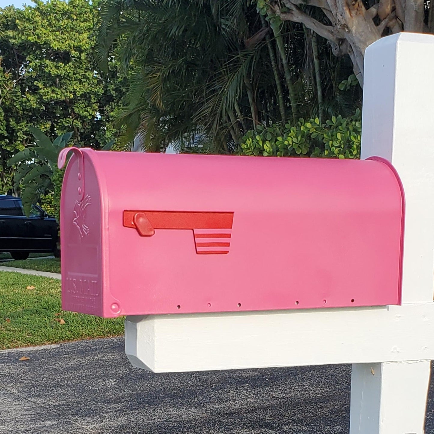 Berry Pink Mailbox