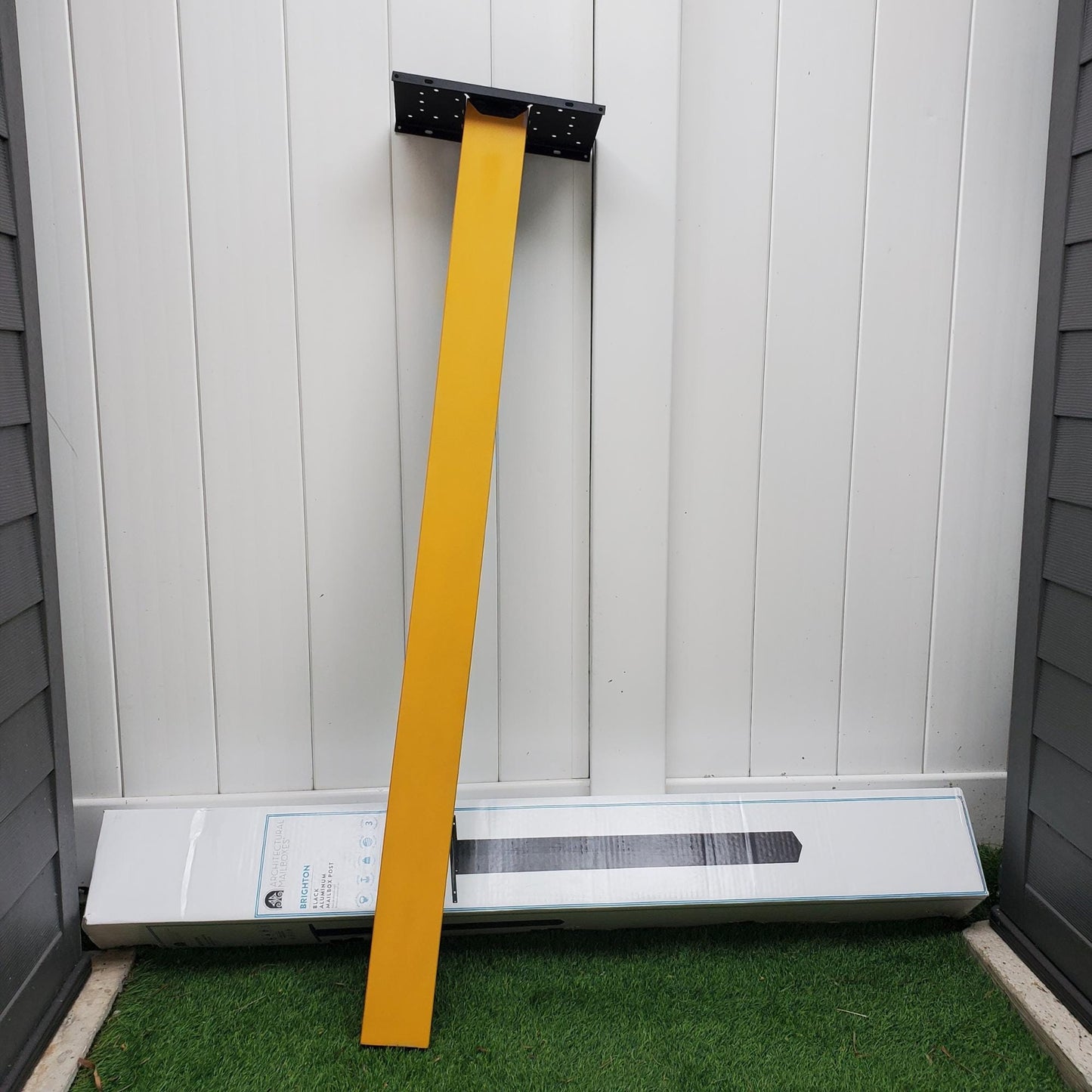 Marigold Yellow Mailbox Post