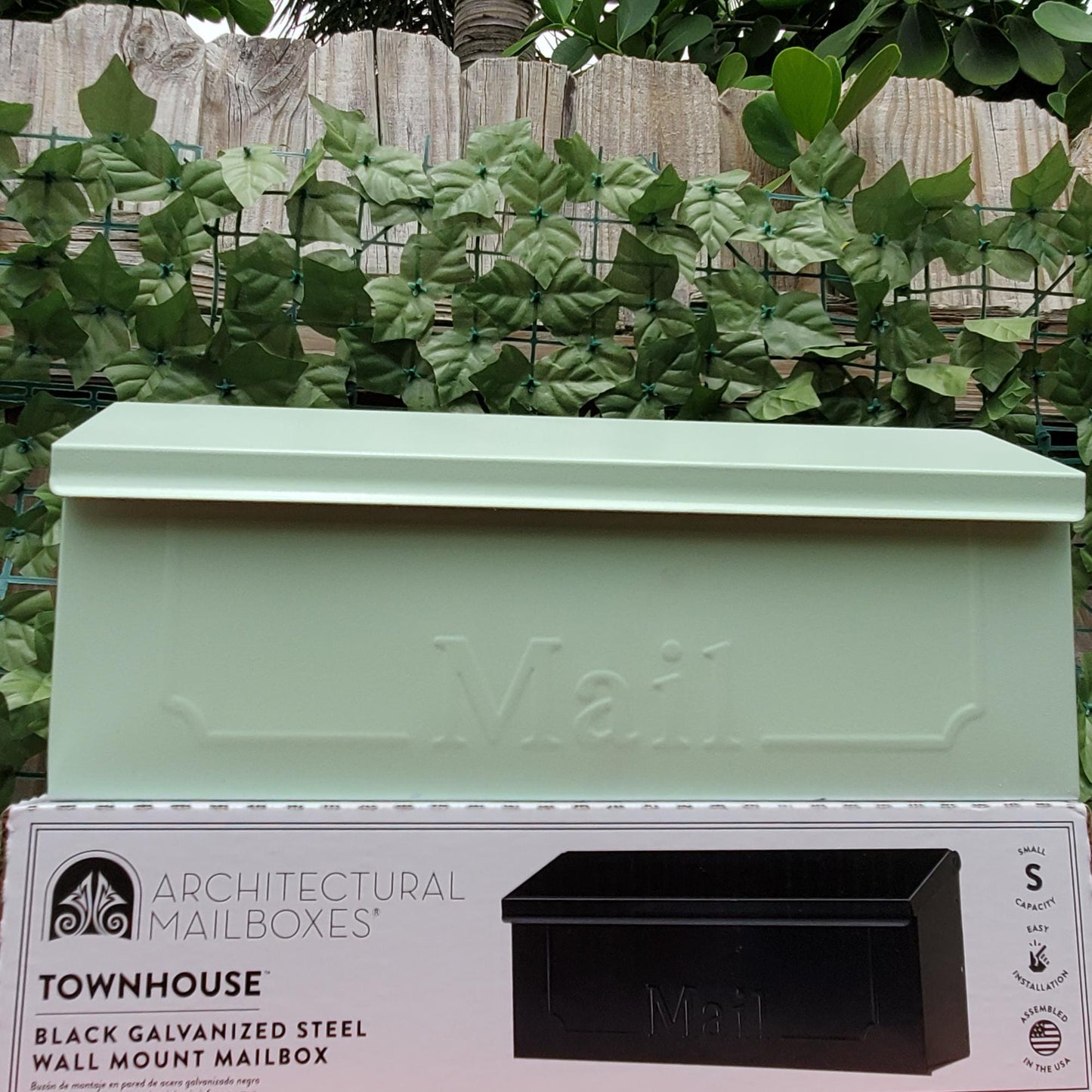 Mint Green Wall Mount Mailbox
