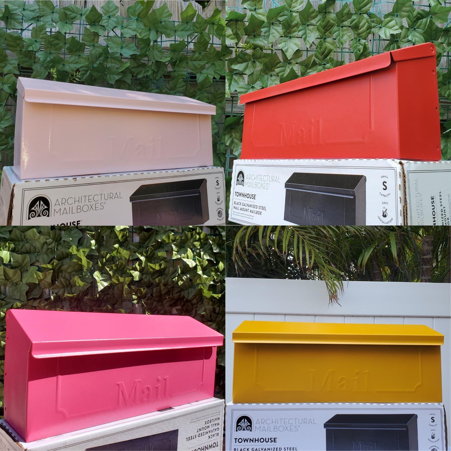 Pink Wall Mount Mailbox