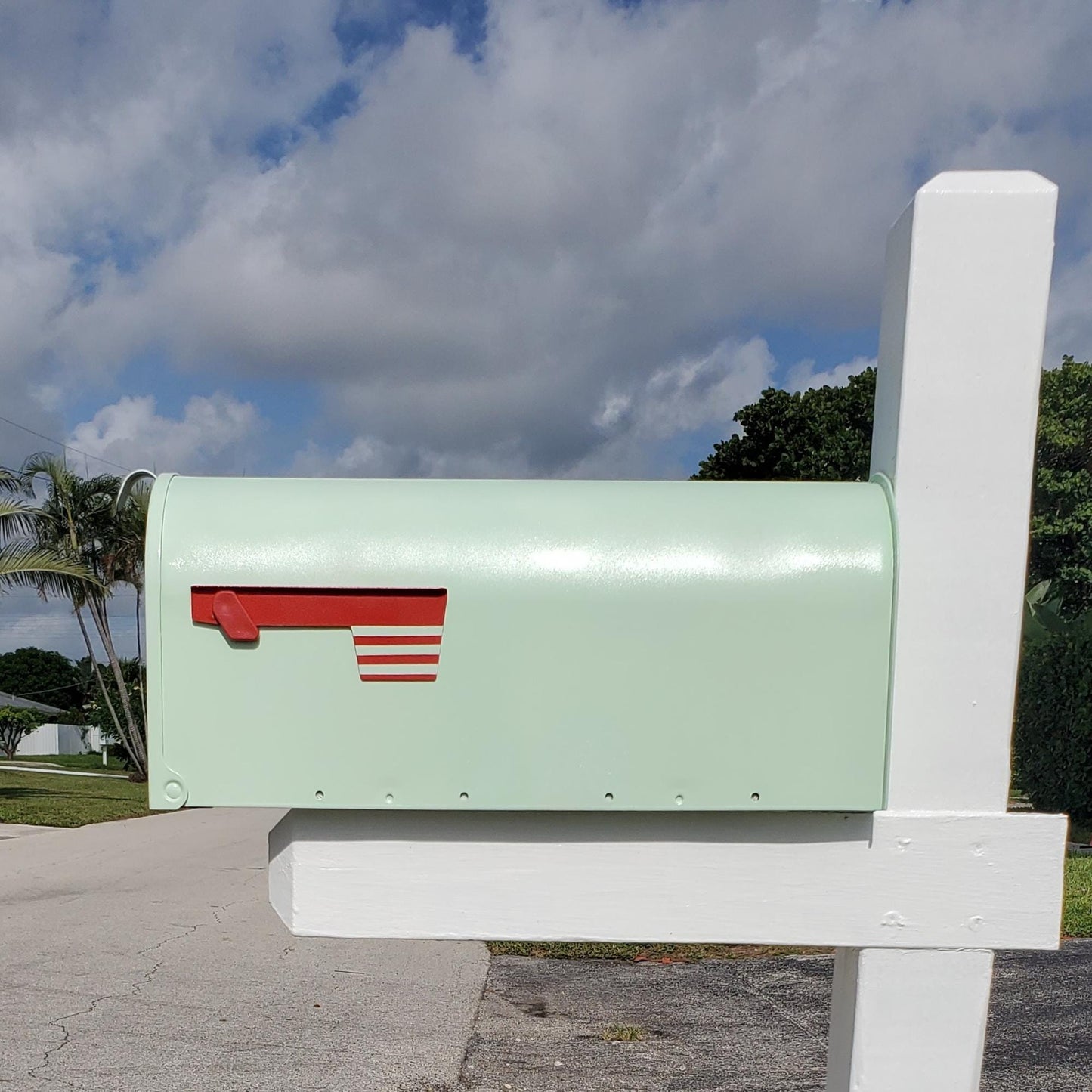Mint Green Mailbox