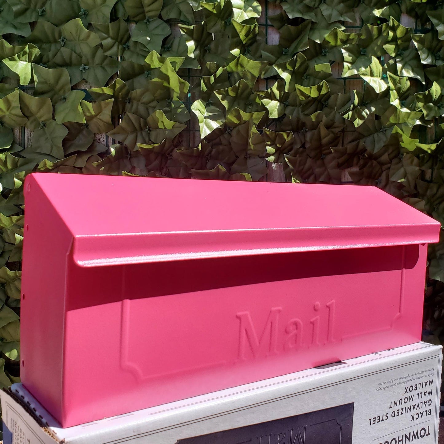 Berry Pink Wall Mount Mailbox