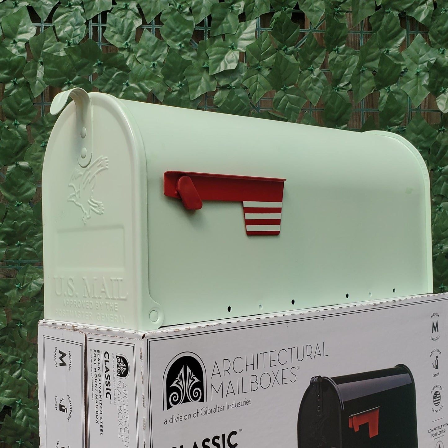 Mint Green Mailbox