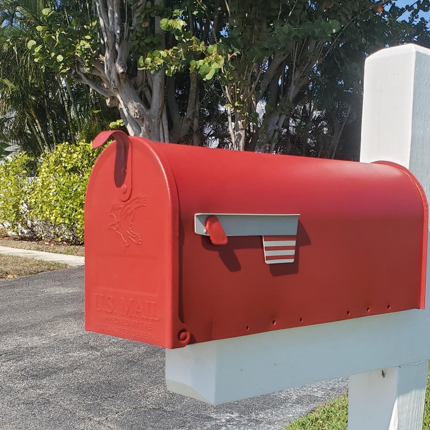 Rustic Red Mailbox