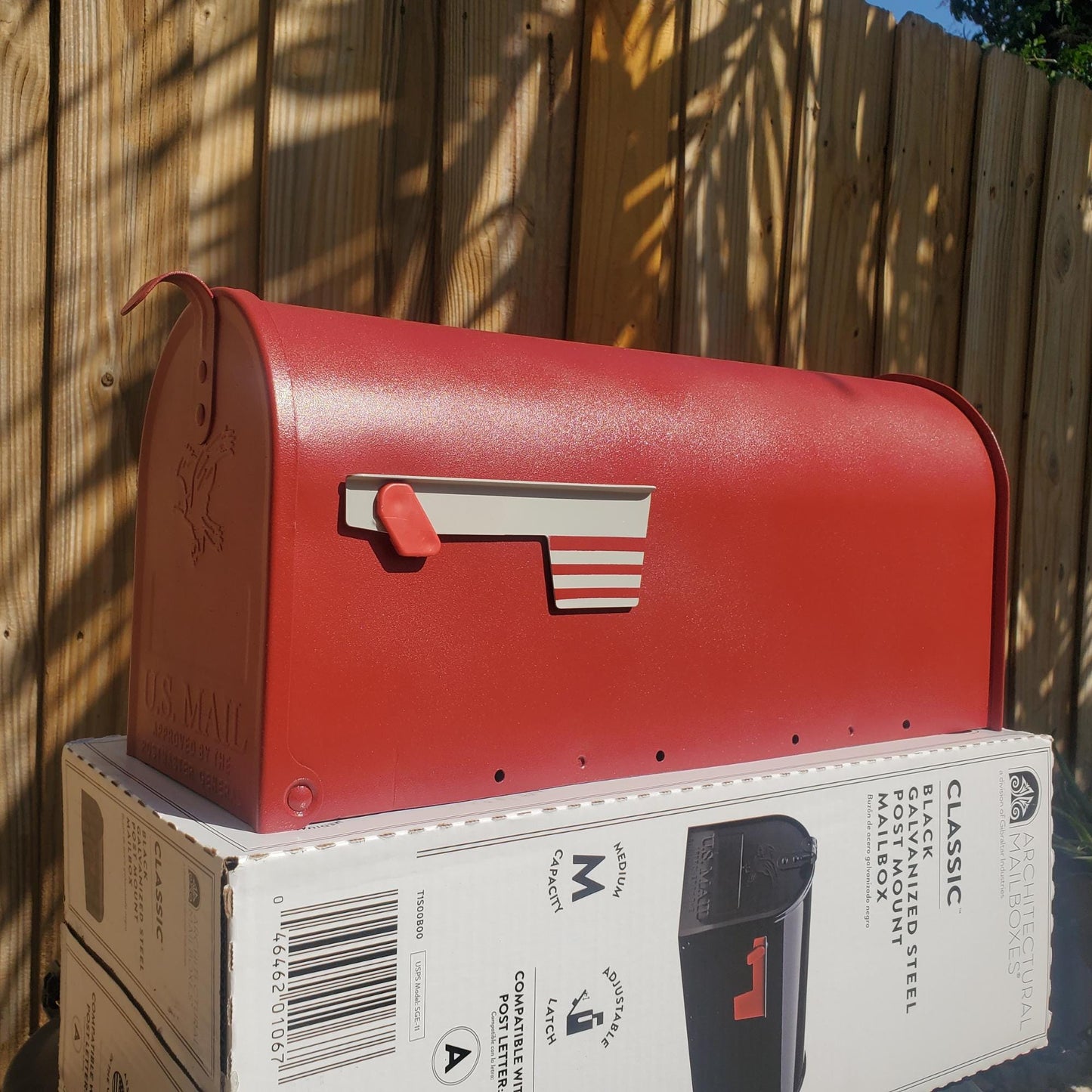 Rustic Red Mailbox