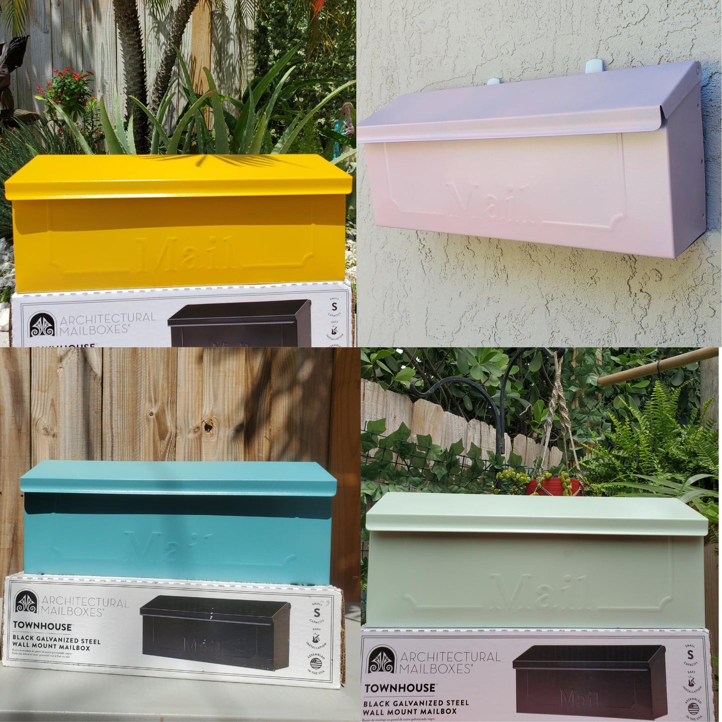 Mint Green Wall Mount Mailbox