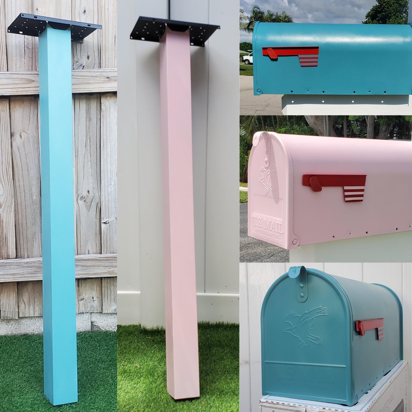 Marigold Yellow Mailbox Post