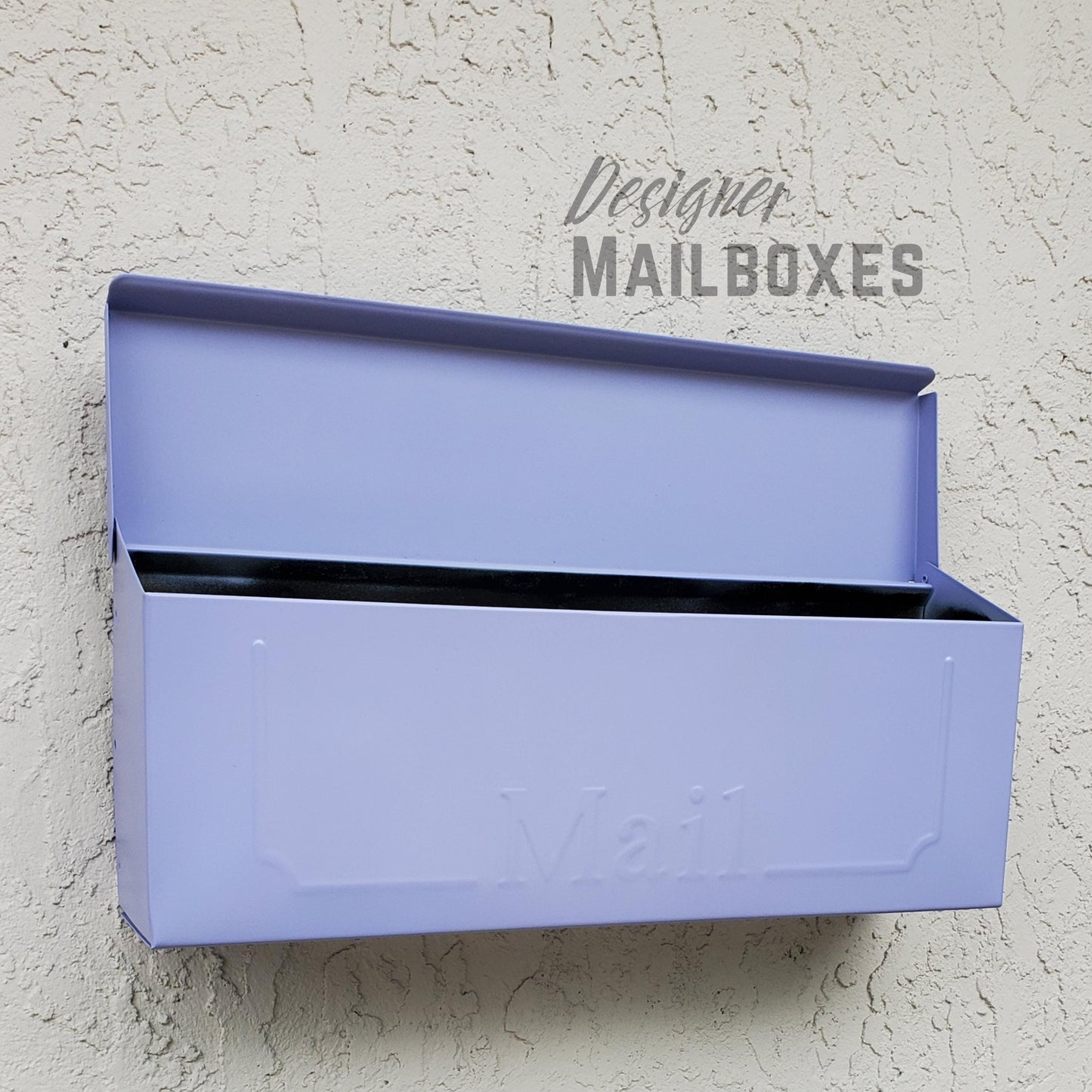 Teal Blue Wall Mount Mailbox