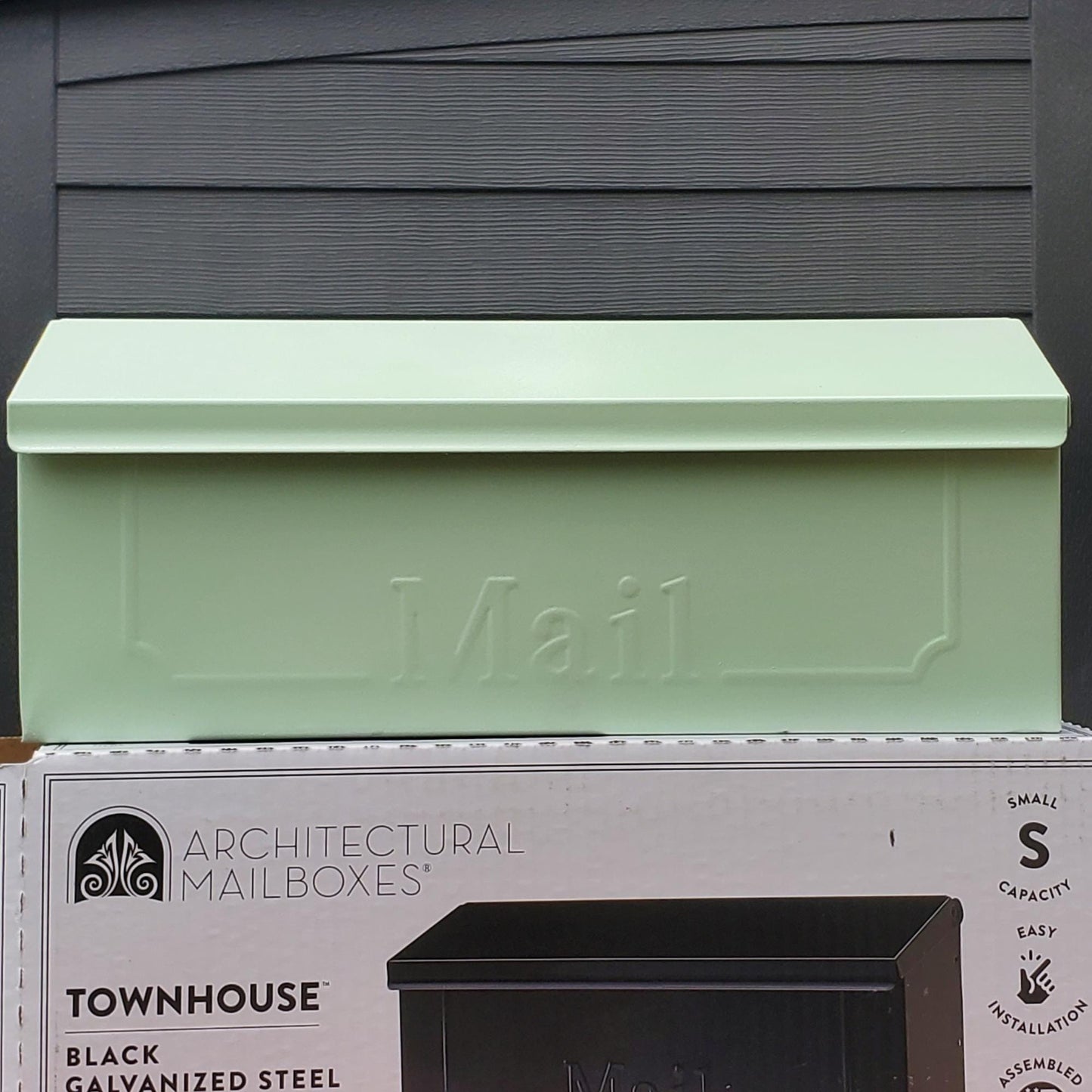 Mint Green Wall Mount Mailbox