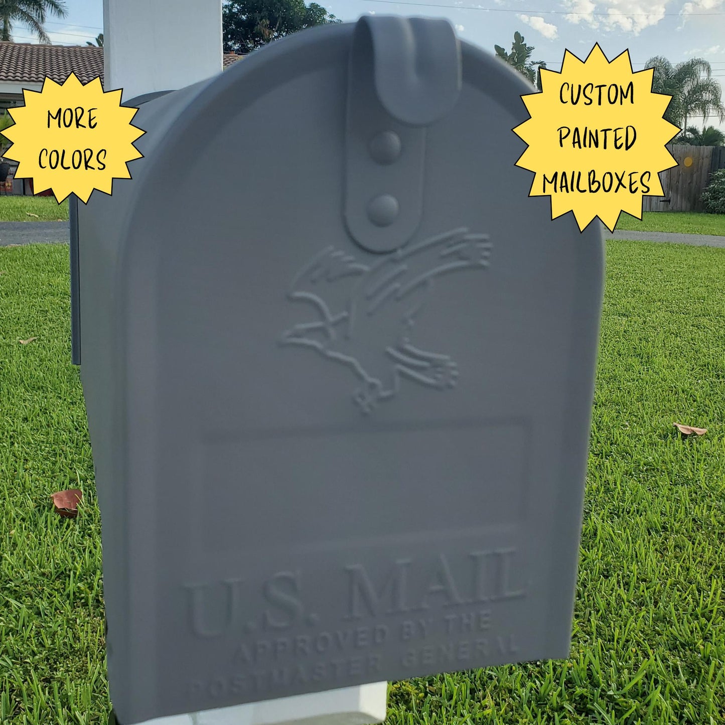 Granite Gray Mailbox