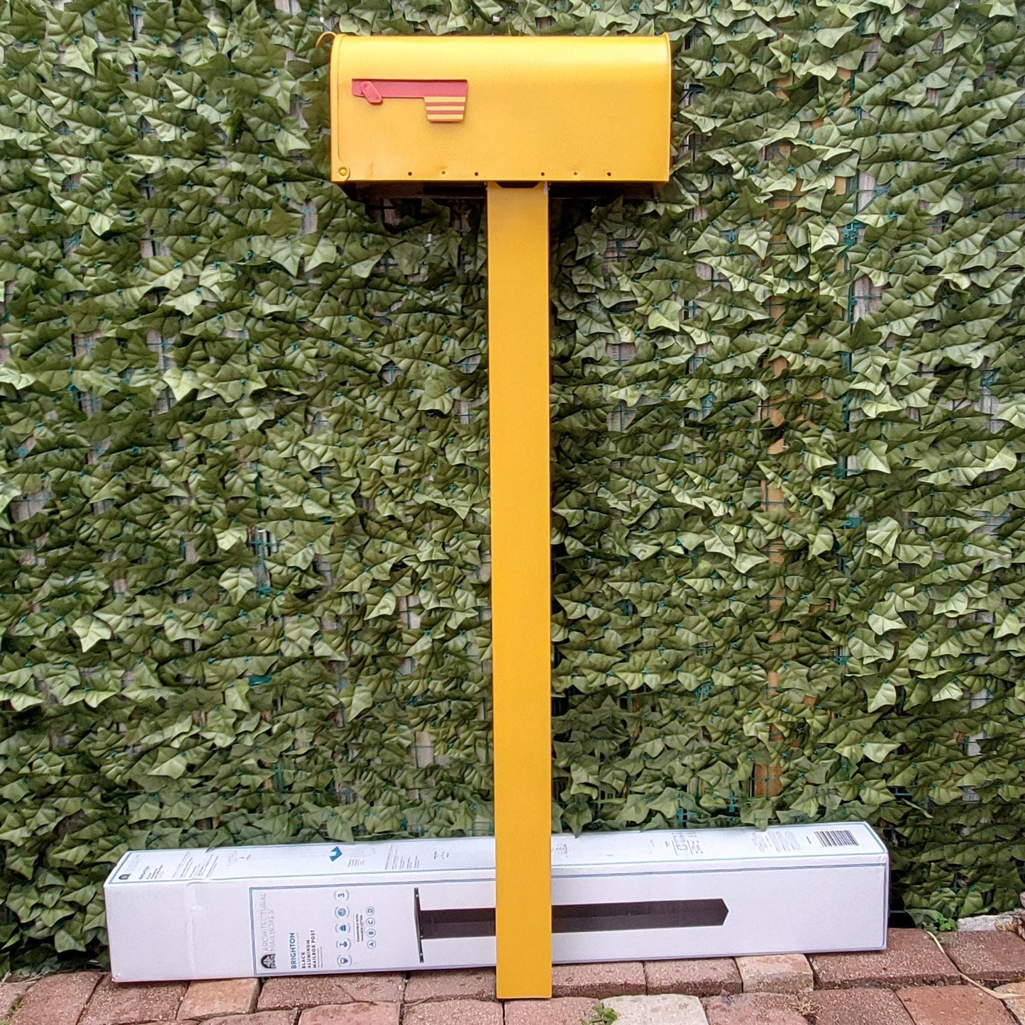Marigold Yellow Mailbox Post