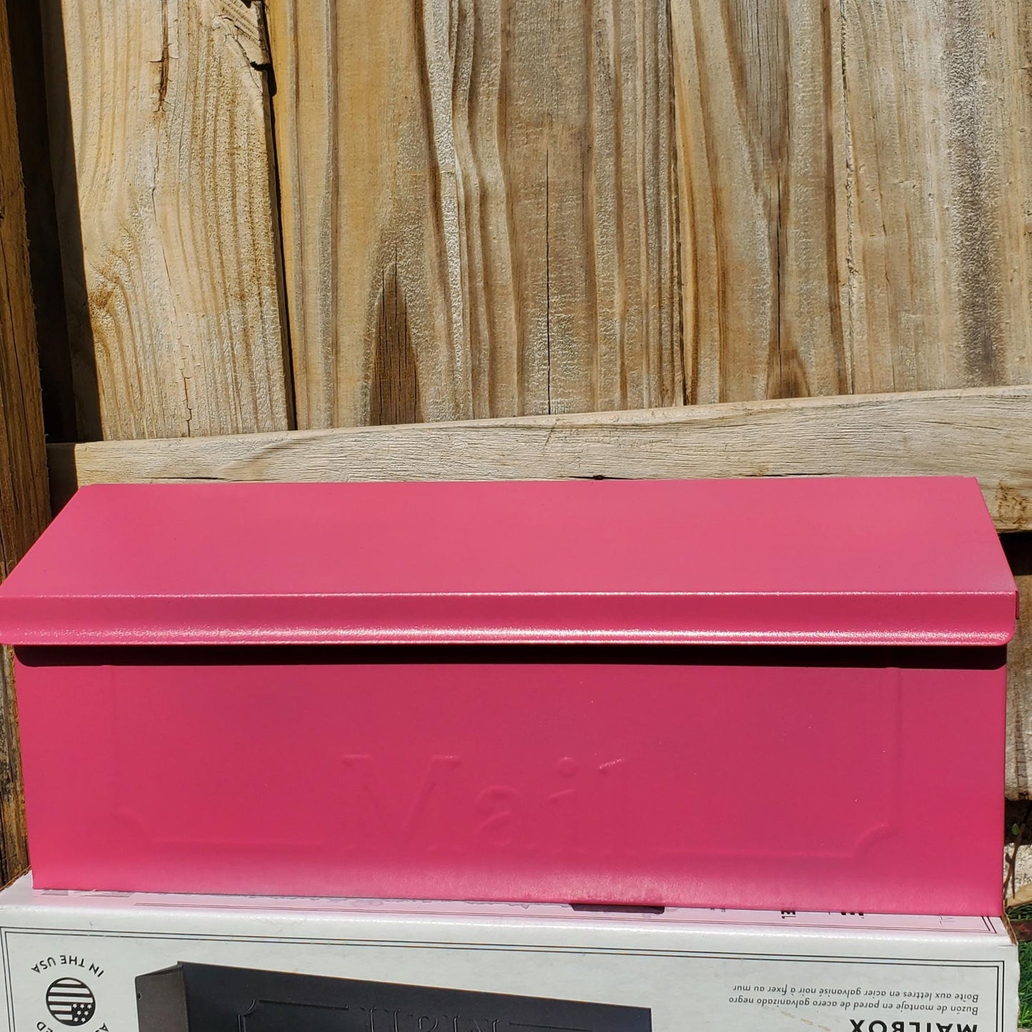 Berry Pink Wall Mount Mailbox