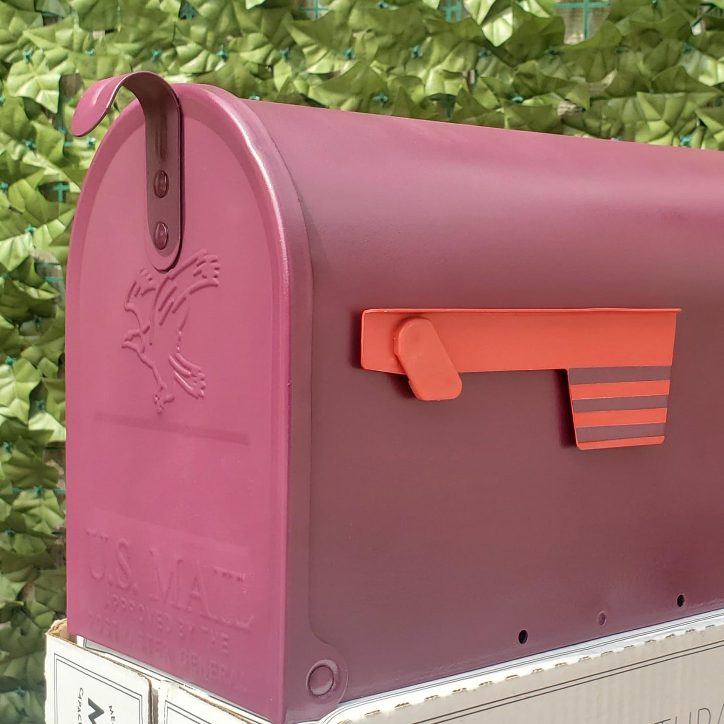 Aubergine Purple Mailbox