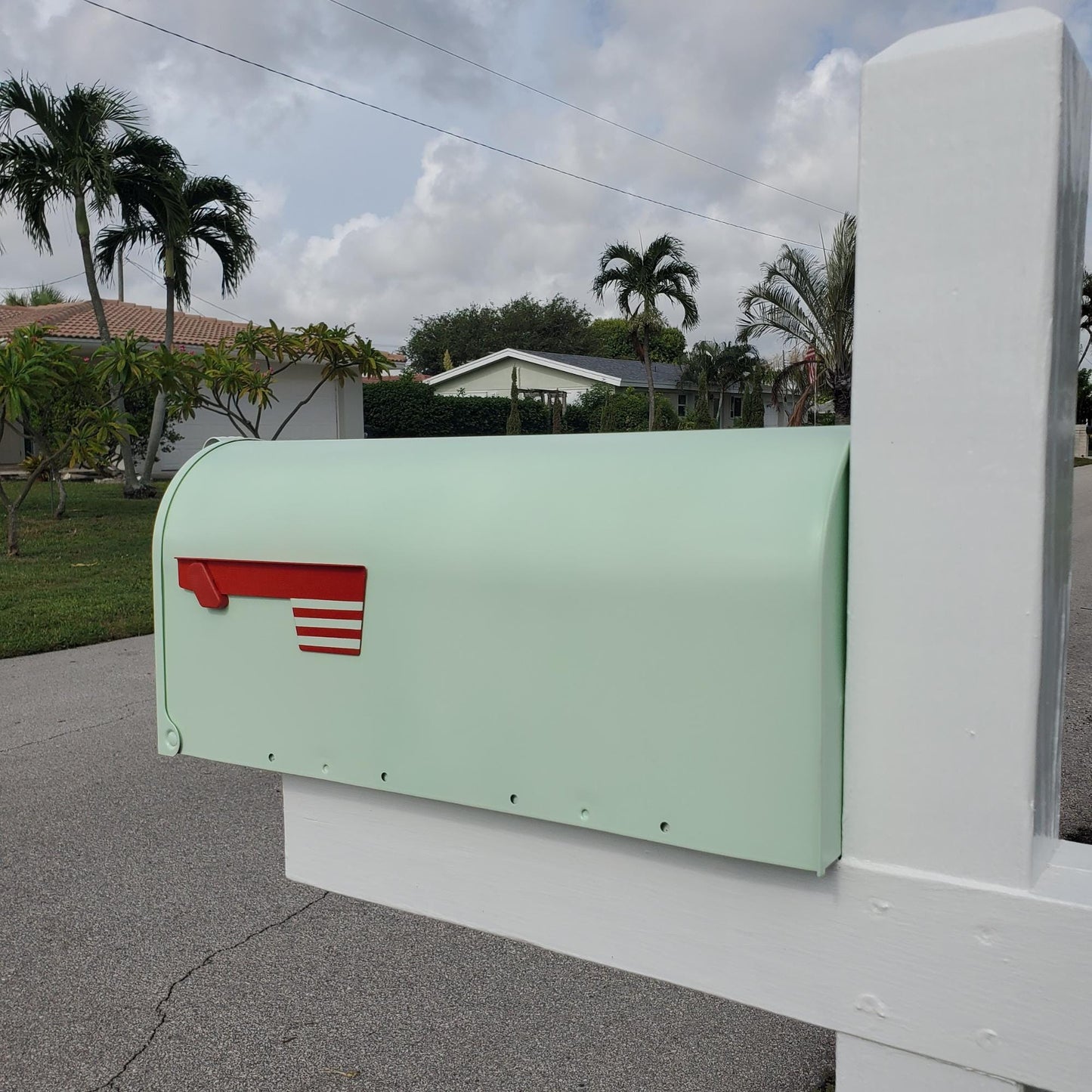 Mint Green Mailbox