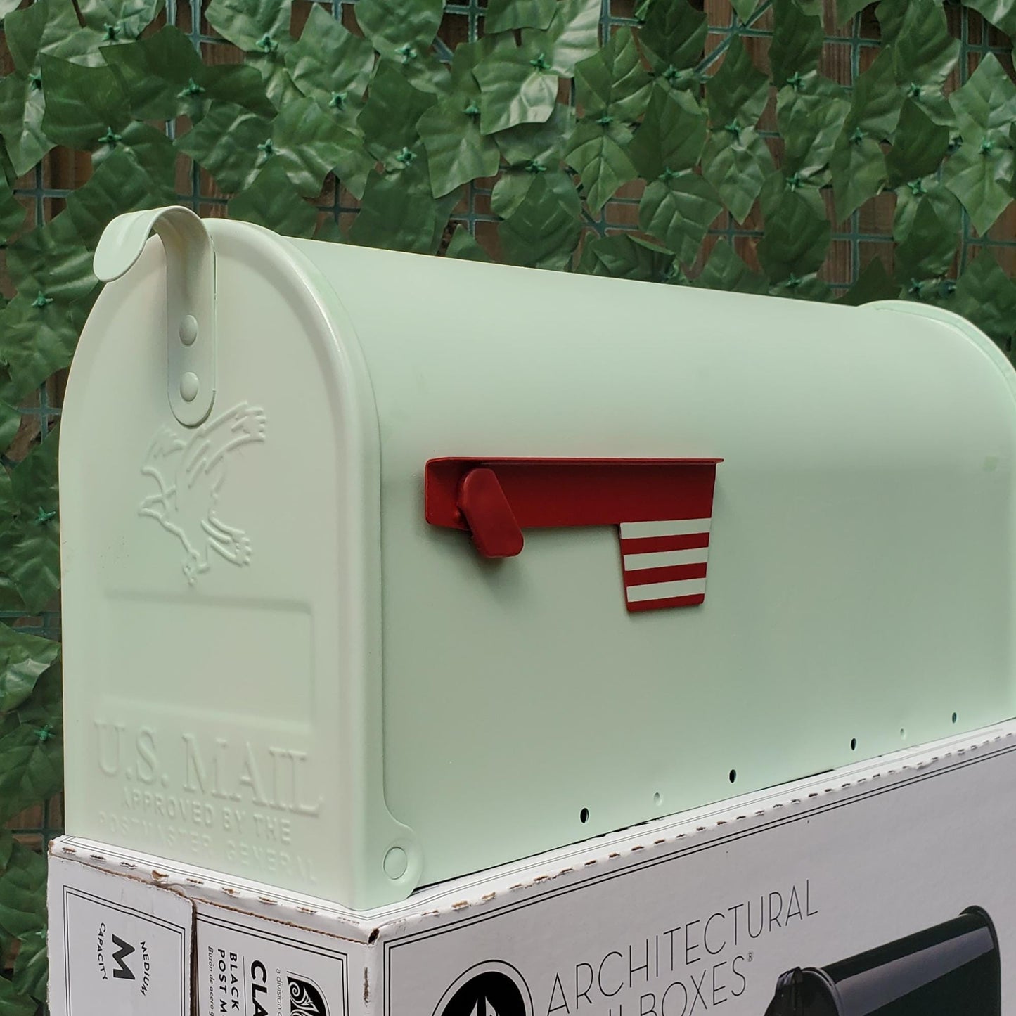 Mint Green Mailbox