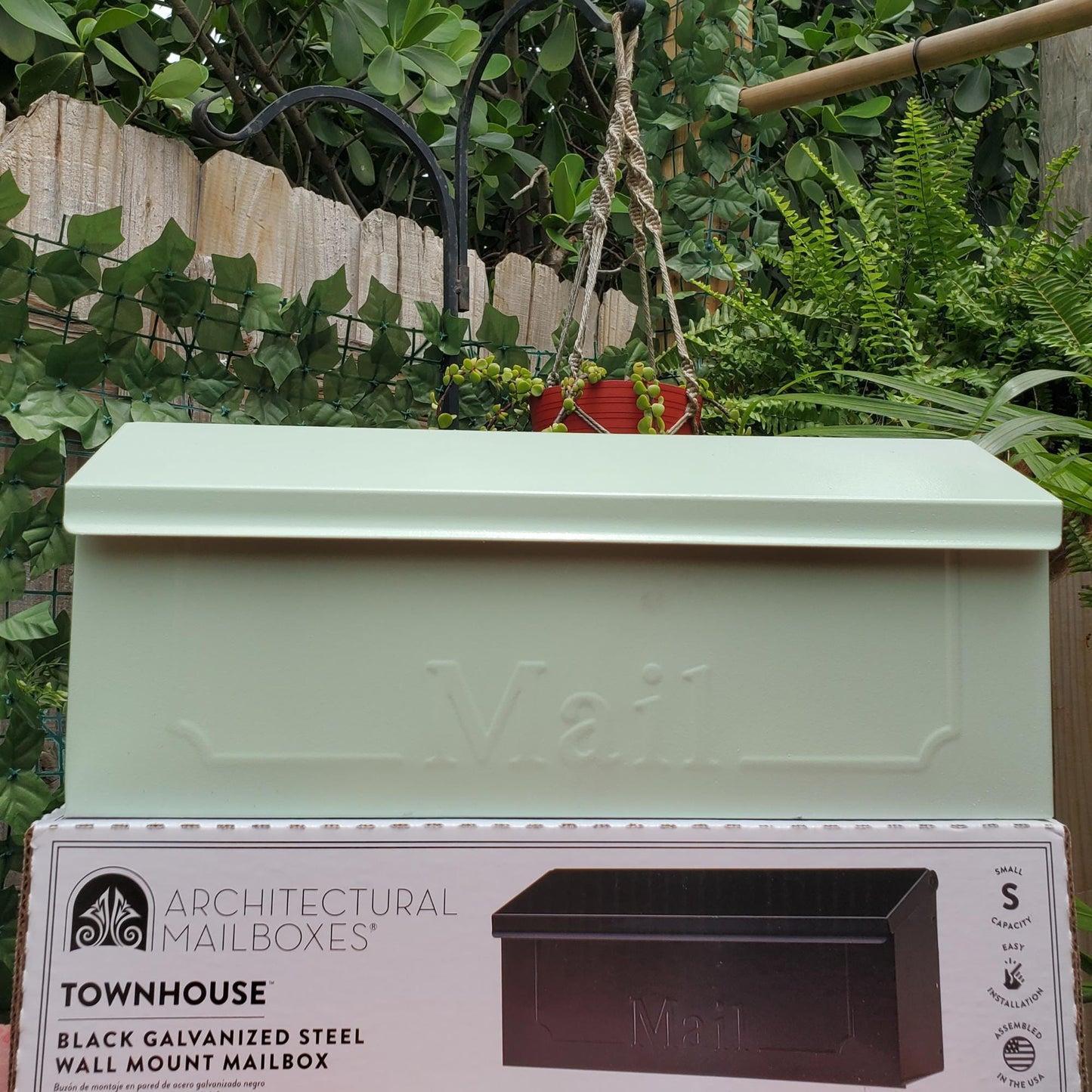 Mint Green Wall Mount Mailbox