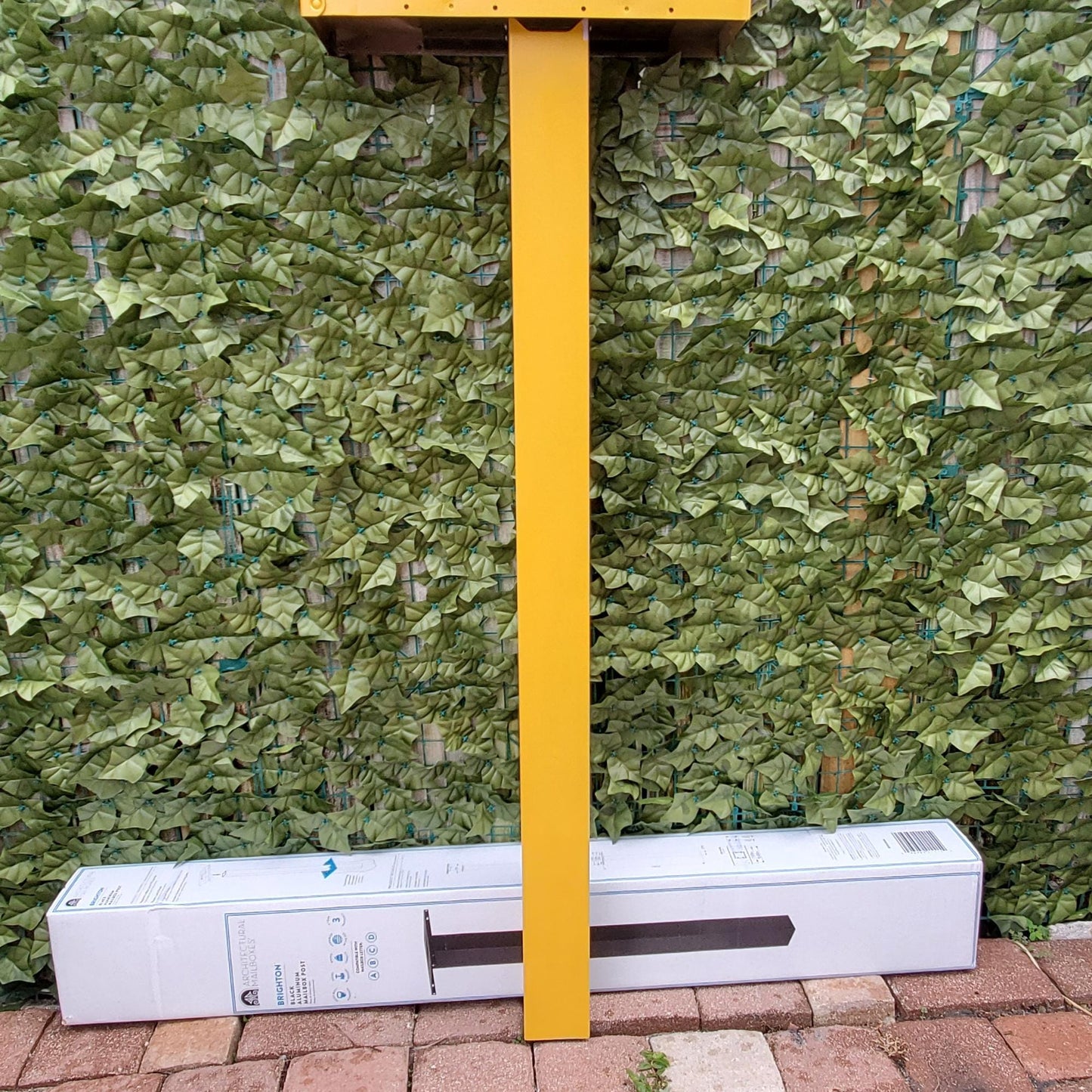 Marigold Yellow Mailbox Post