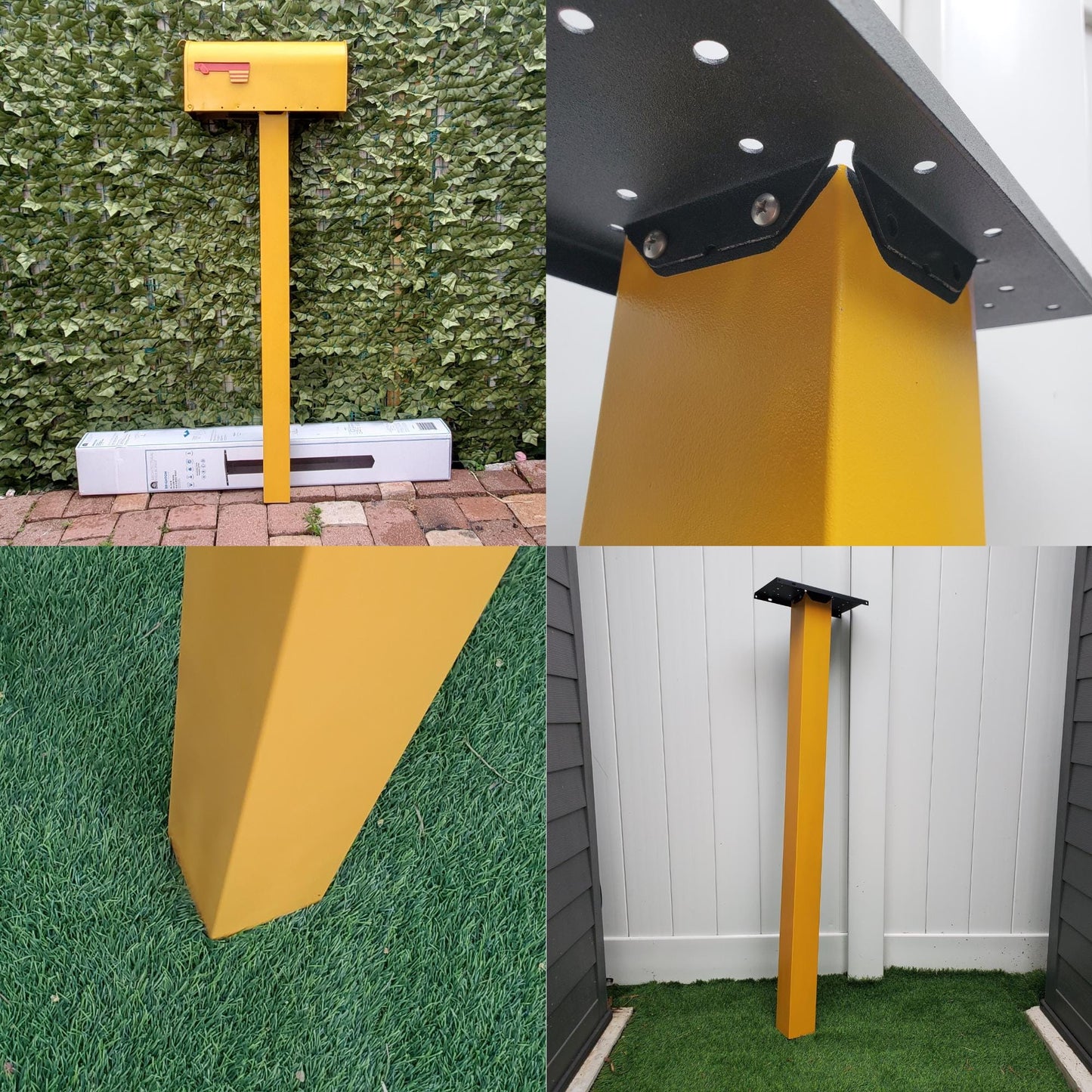 Marigold Yellow Mailbox Post