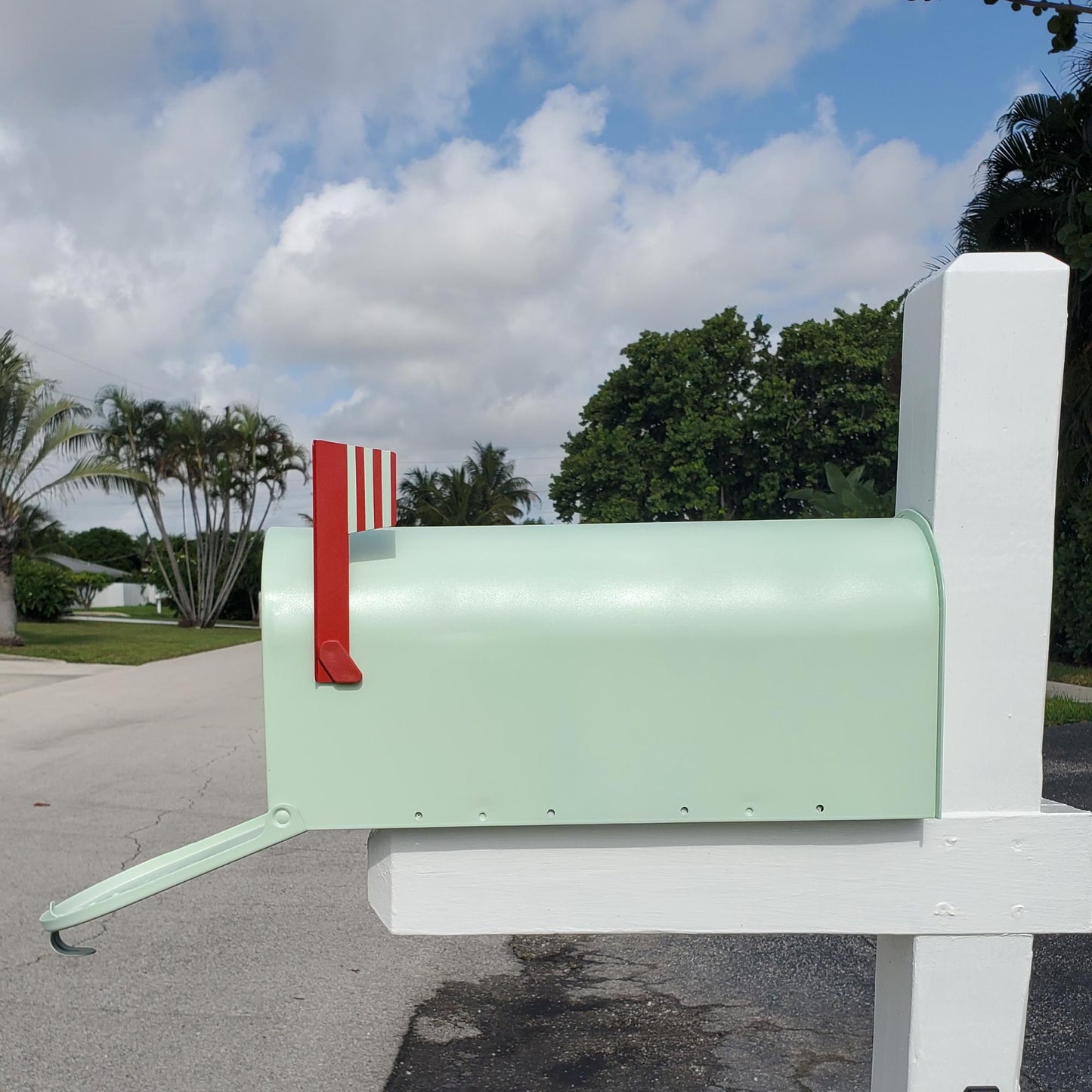 Mint Green Mailbox
