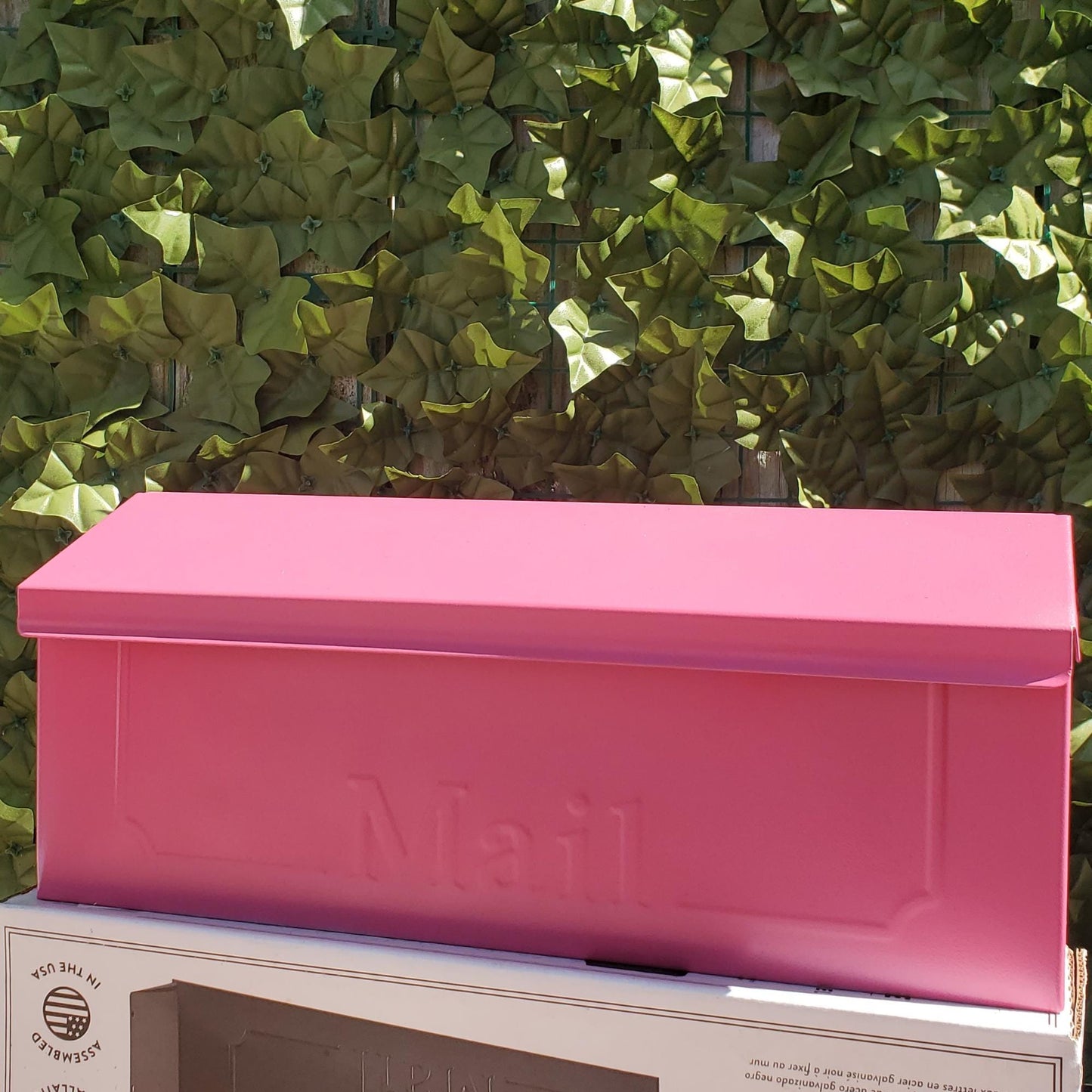 Berry Pink Wall Mount Mailbox