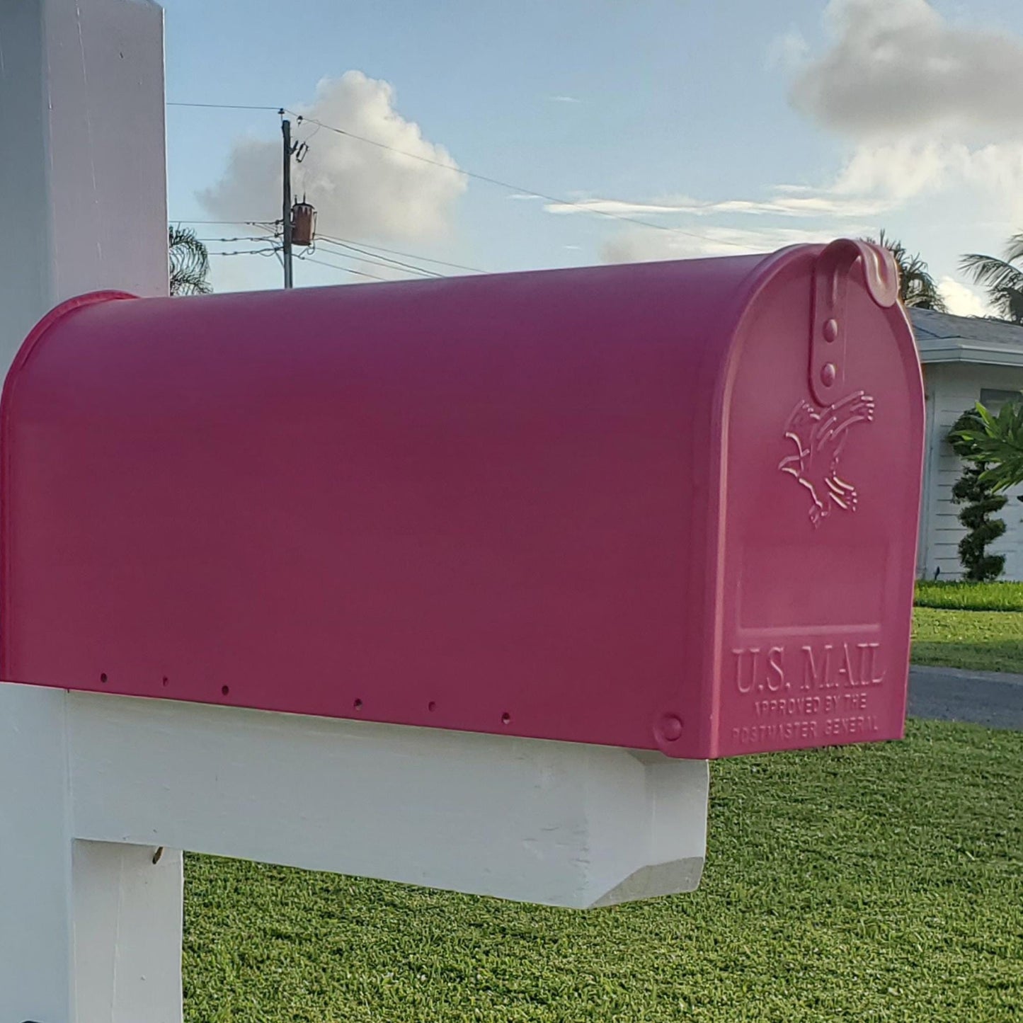 Berry Pink Mailbox