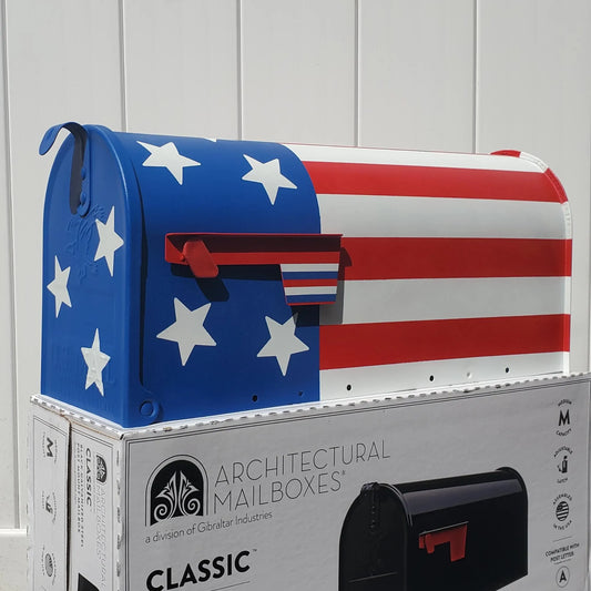 American Flag Mailbox