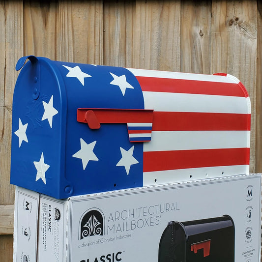 American Flag Mailbox
