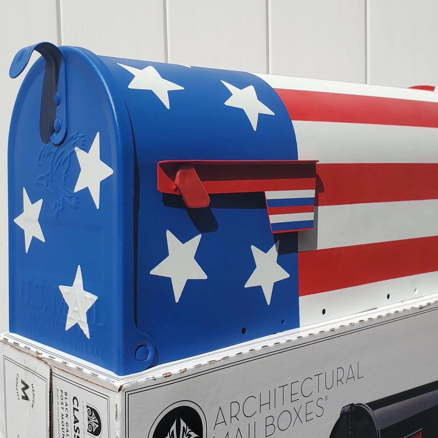 American Flag Mailbox