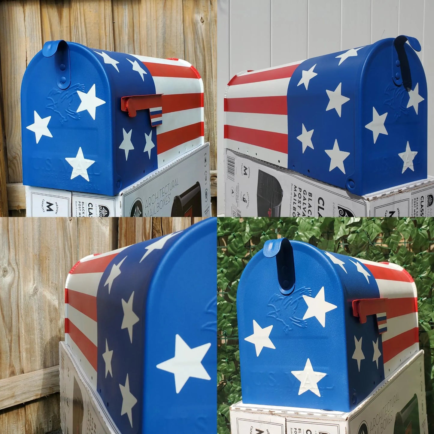 American Flag Mailbox