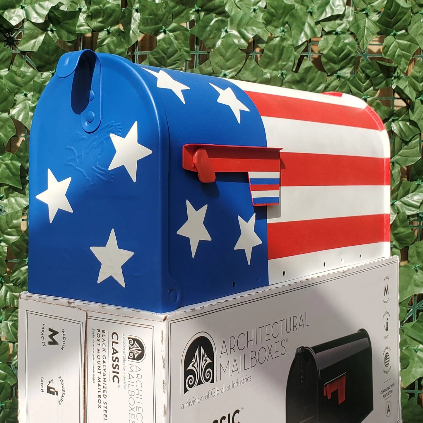 American Flag Mailbox