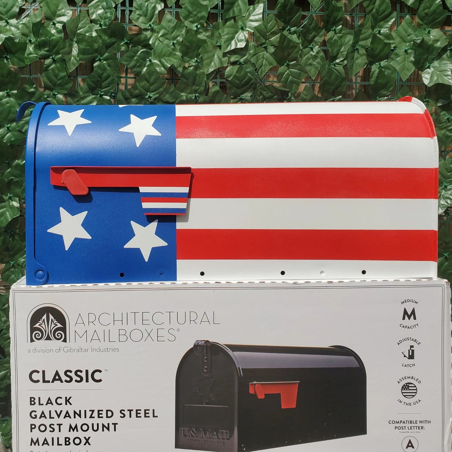 American Flag Mailbox