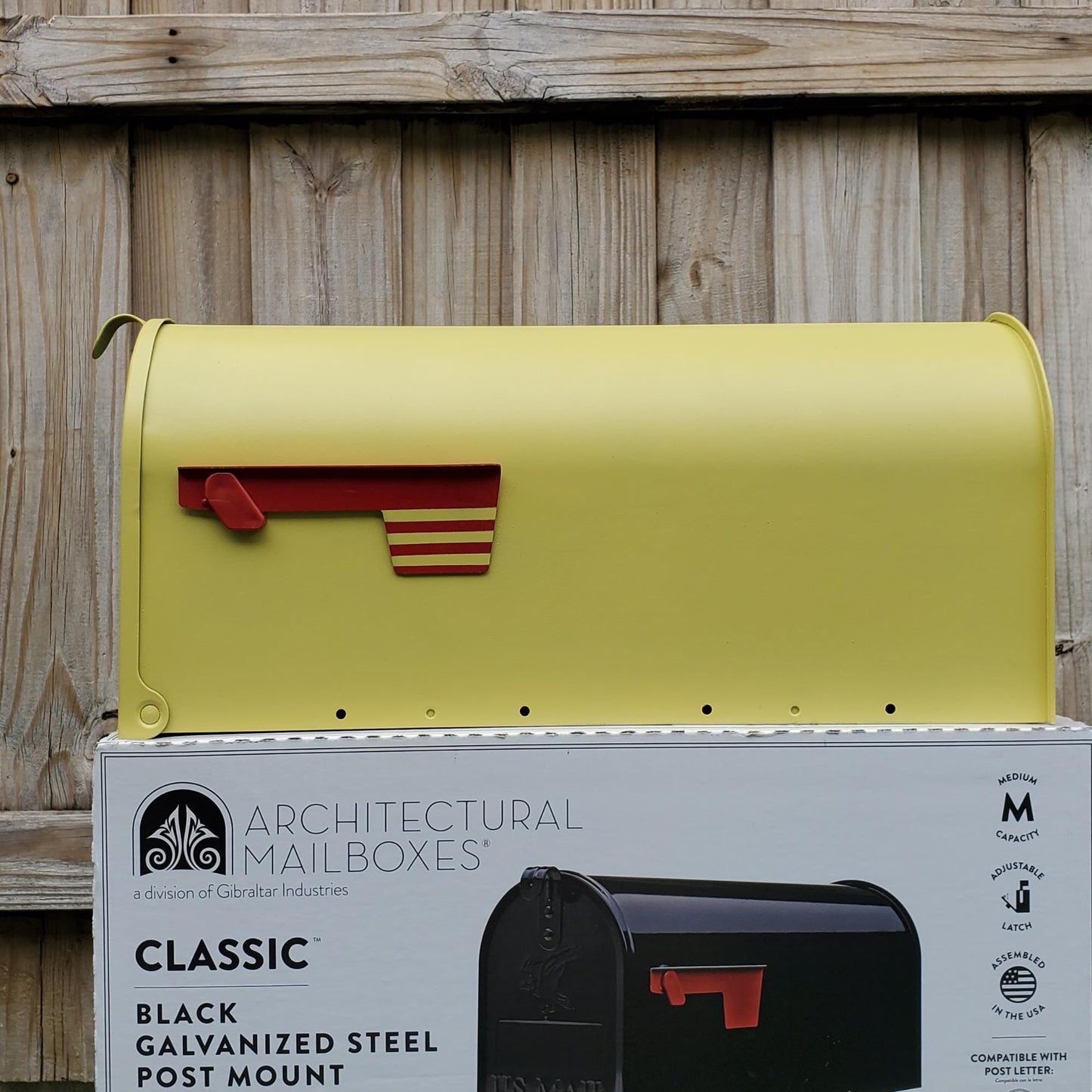 Lemongrass Yellow Green Mailbox