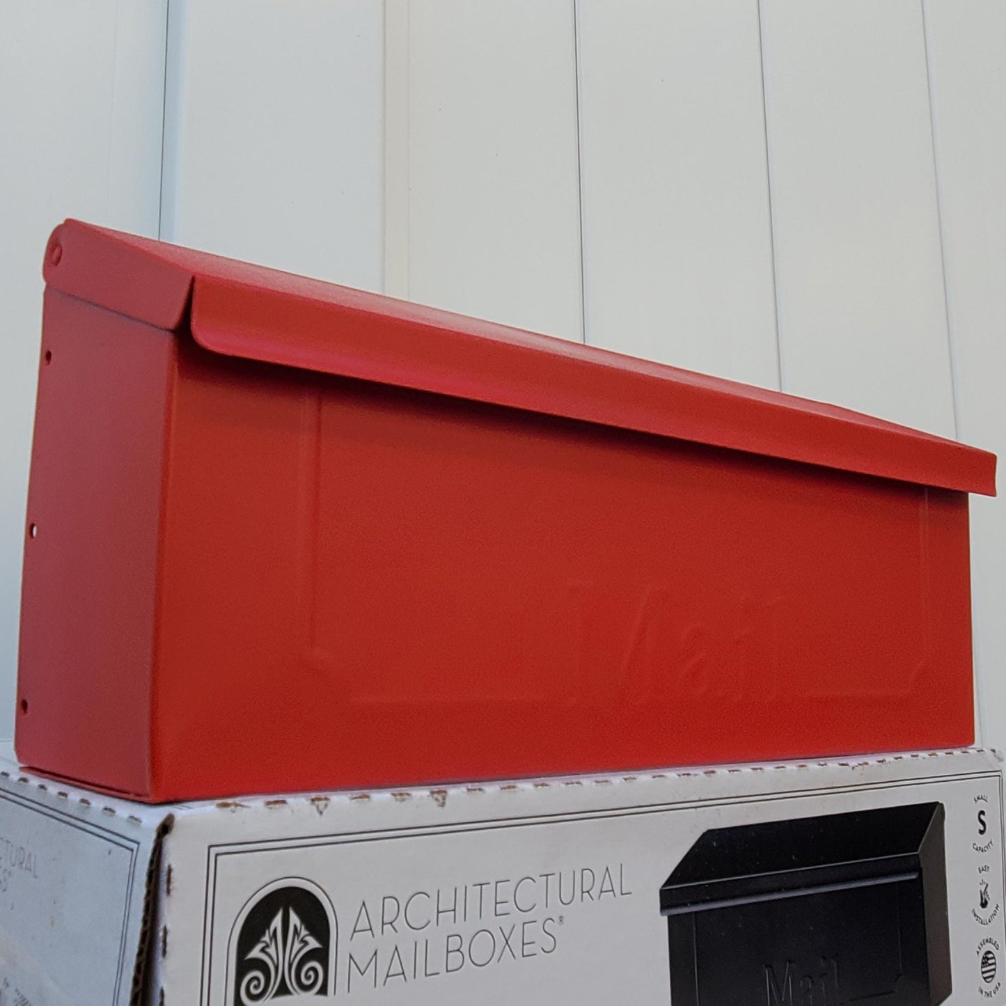 Apple Red Wall Mount Mailbox