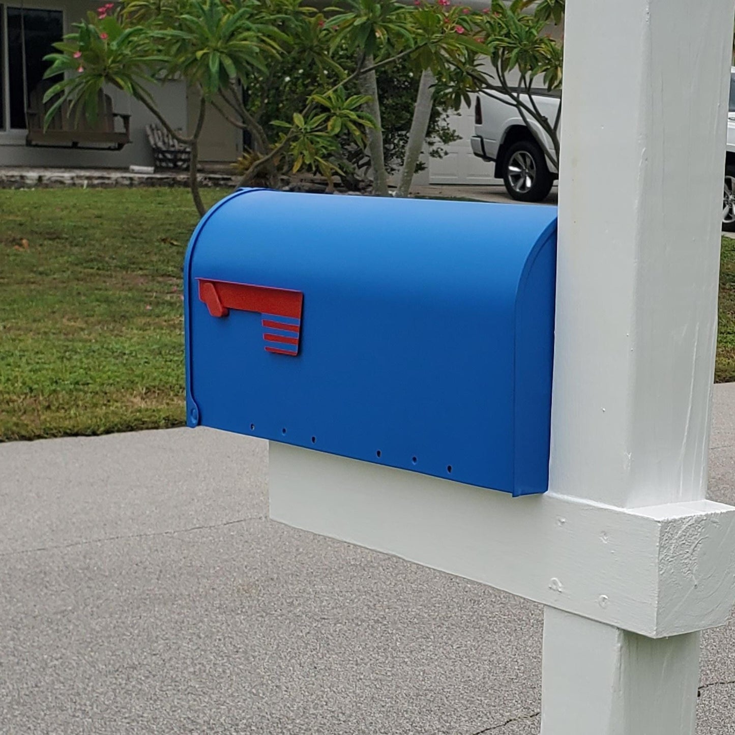 Sail Blue Mailbox