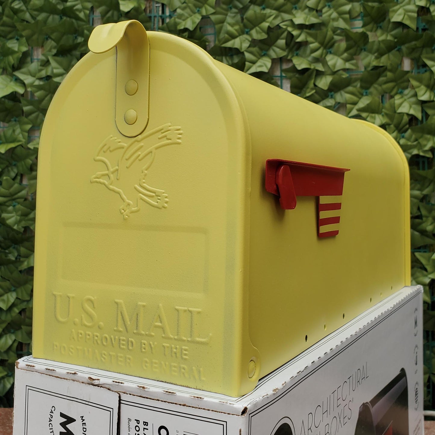 Lemongrass Yellow Green Mailbox