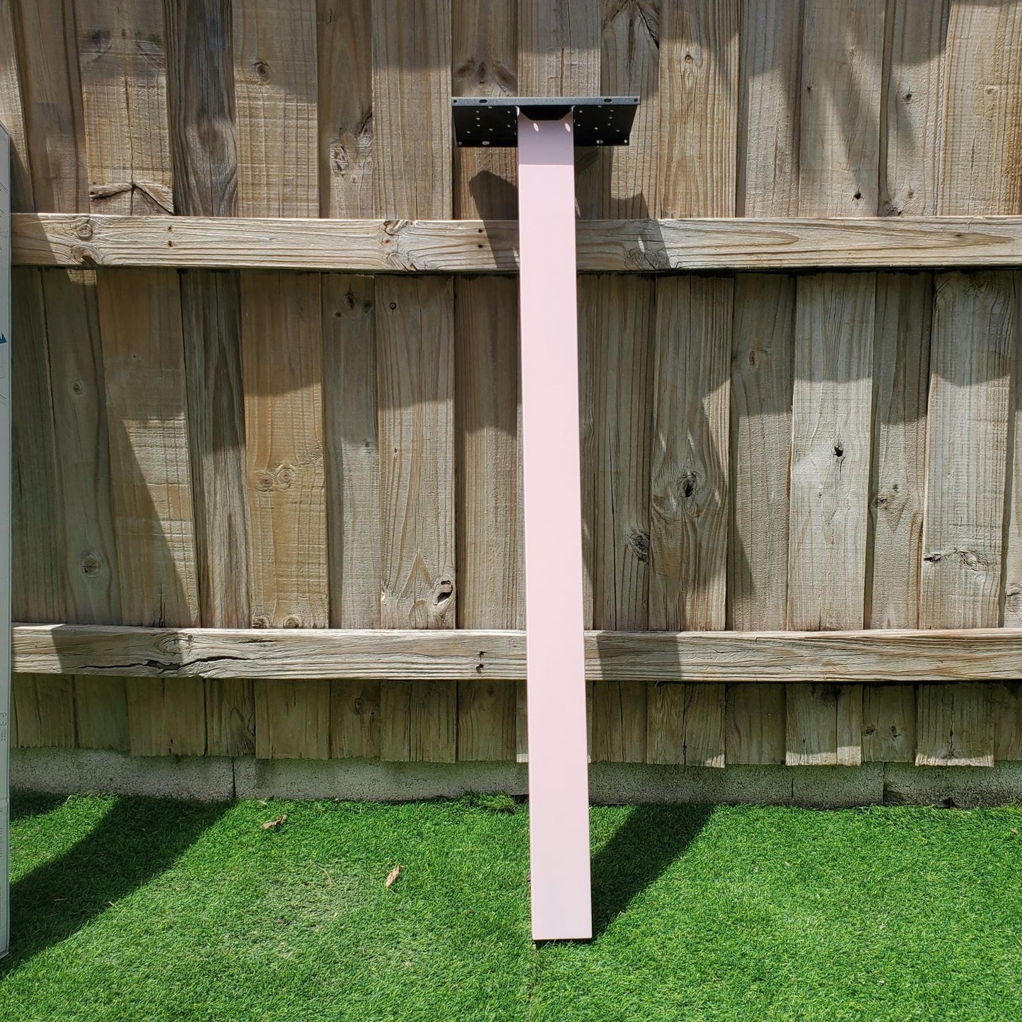 Light Pink Mailbox Post