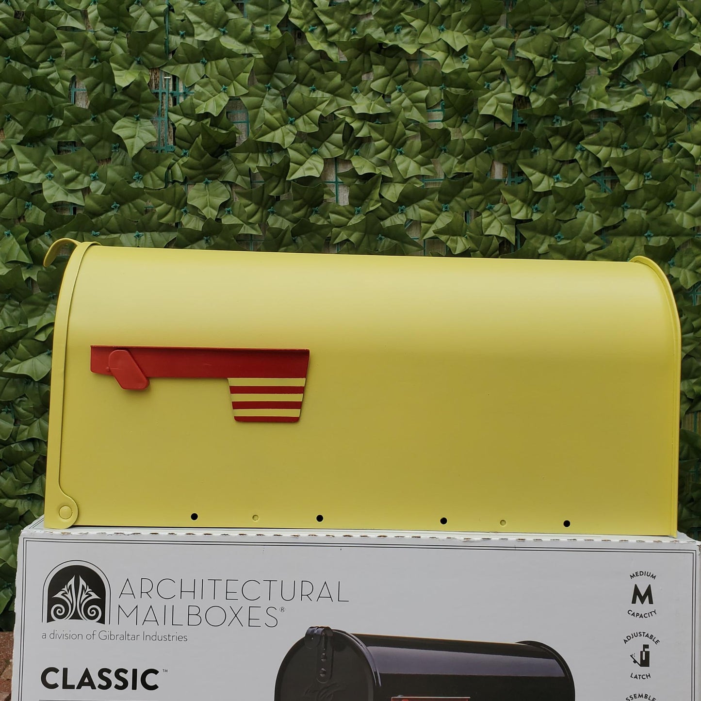 Lemongrass Yellow Green Mailbox