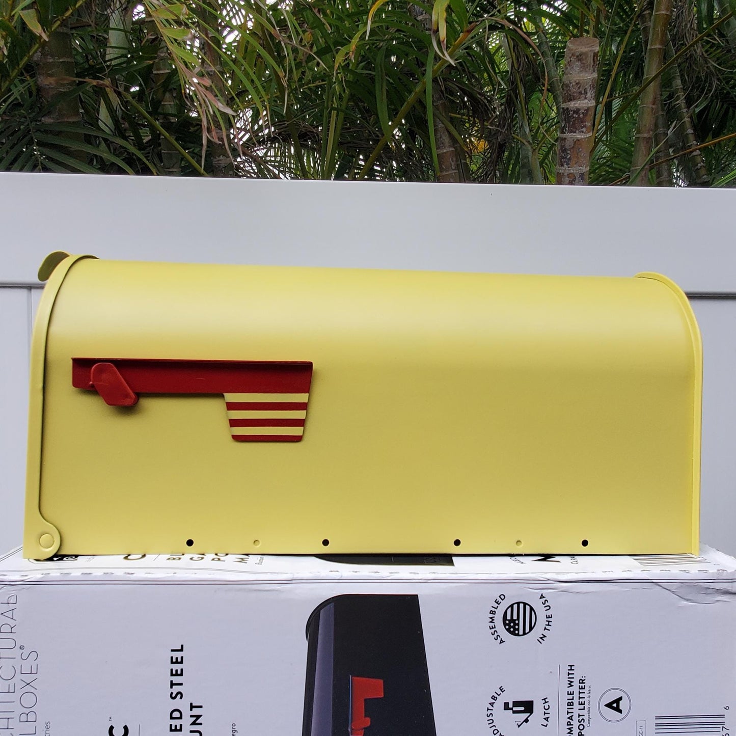Lemongrass Yellow Green Mailbox