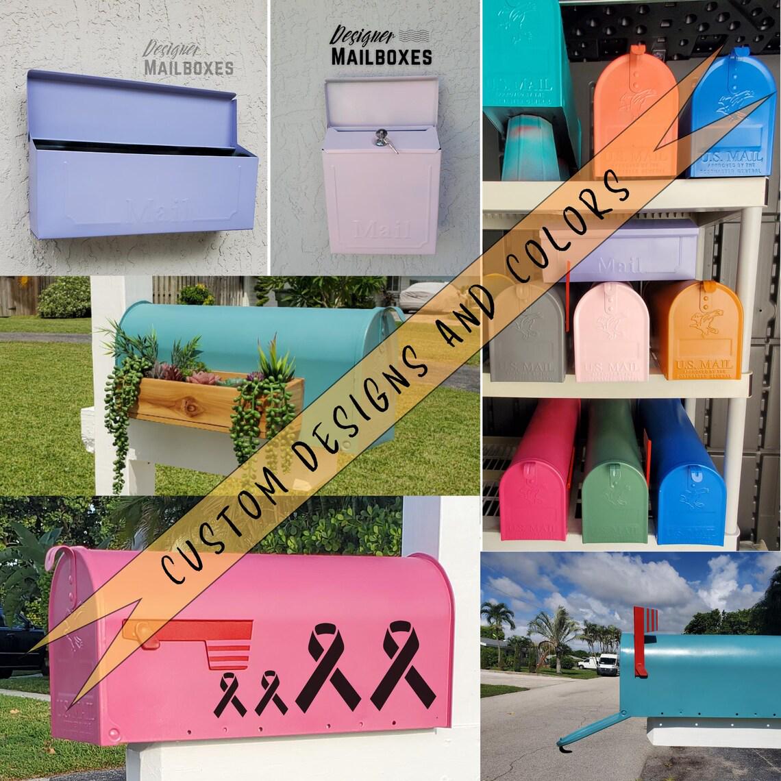 Lemongrass Yellow Green Mailbox